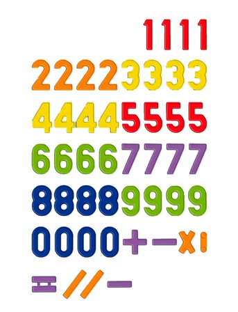 Quercetti Magnetsiffror 48 St Patterned Quercetti