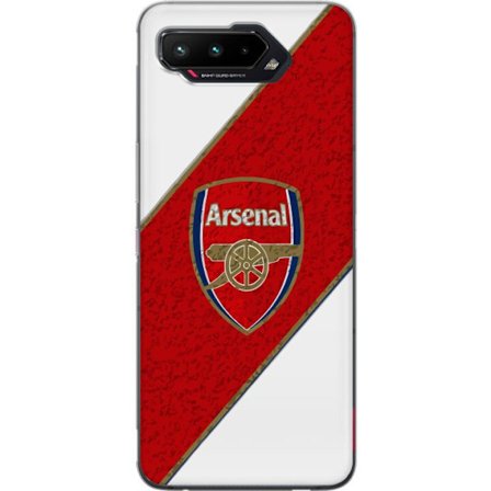 Kompatibelt Mobilskal till Asus Asus ROG Phone 5 Moschino Toy teddybjörn med enkel tecknad design, brun björn med vit tröja och tydlig logotyp på