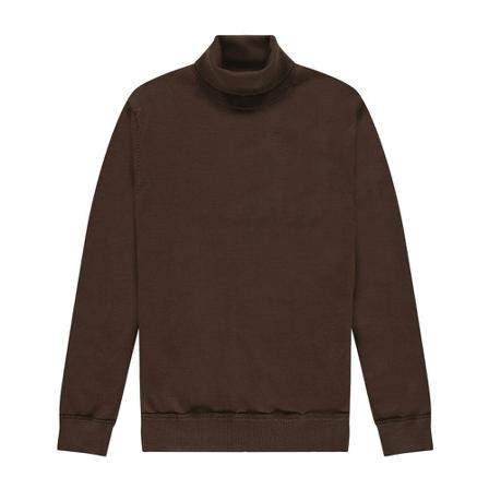 Kultivate Turtlenecks brun, Herr Stickade tröjor, Herr, Storlek: XL