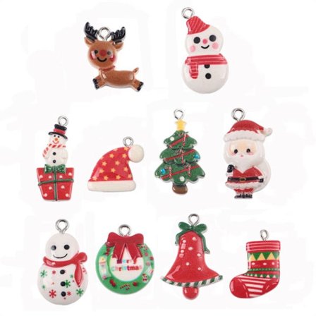 30 STK Julevedhæng Håndlavet Beading Xmas Ornament