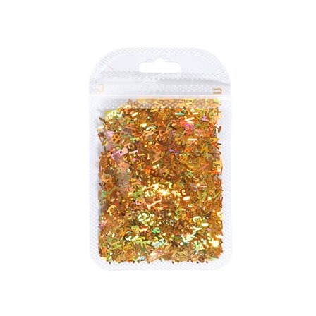 Holografisk Glitter Engelsk Alfabet Flakes For Epoxy Resin Fil