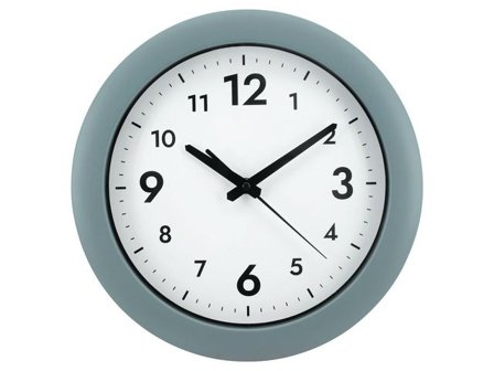 Väggklocka Easytime ø30cm grå - Lyreco - Kontorsmöbler och inredning - Väggur - Väggur