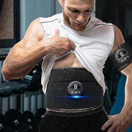 2024 Elektrisk Abdominal Kropsslankebælte Smart Mavemuskelstimulator Abs Træner Fitness Vægt