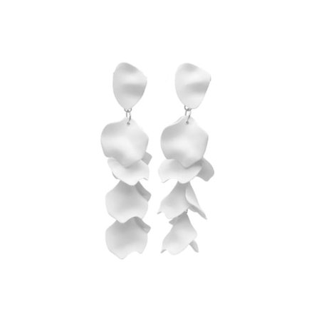 WOS Flake örhängen Dam Vit ONESIZE