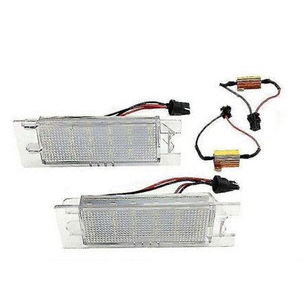 2x För Vauxhall Opel Astra H Corsa C/d Zafira B Adam LED Registreringsskylt Lampa - SFYGV