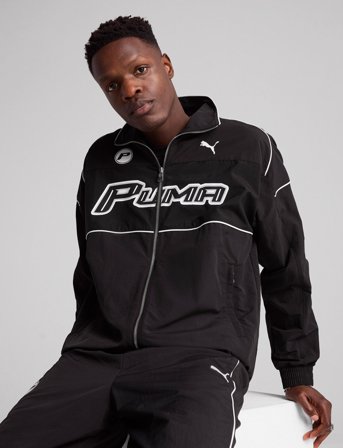 PUMA Sds Relaxed Graphic Track Jacket Wv - Black - XXL