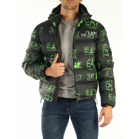 Emporio Armani Ea7, Down Jacket Czarny, Mężczyzna, Rozmiar: M
