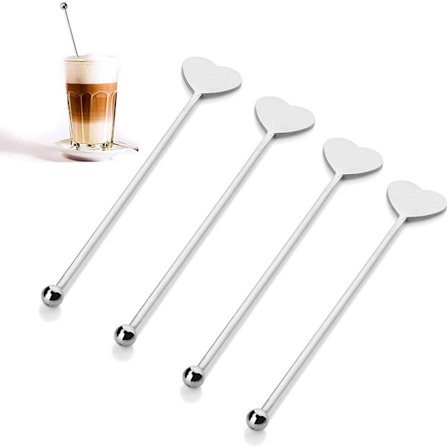 Sølv - Rustfritt stål Cocktail Rører Rører Cocktail Drikke