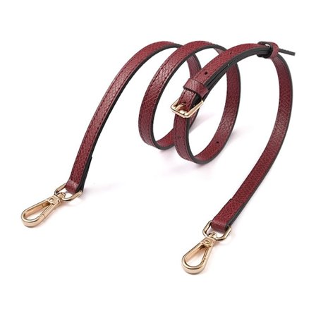 Handväska med rem i äkta läder Bälten RÖD&GULD