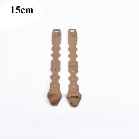 2stk Tactical Molle System Malice Clips KHAKI 15CM Khaki 15cm