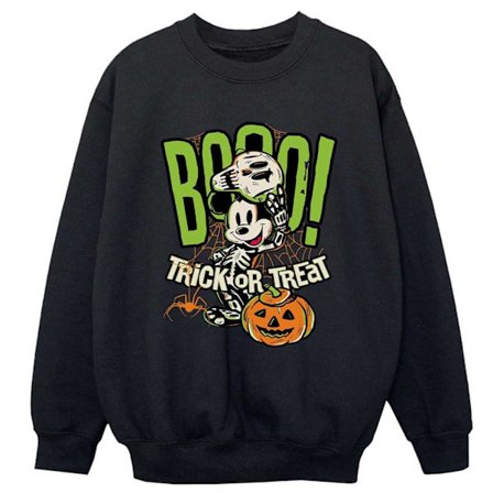 Mickey Mouse Pojkar Boo Sweatshirt 9-11 År Svart