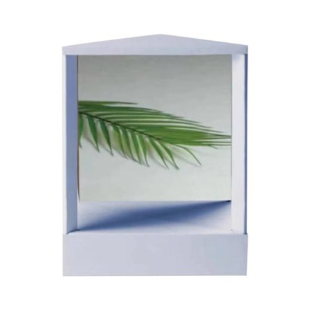 Ikke-vendende spejl rektangulært skrivebordsspejl LYSEBLÅT