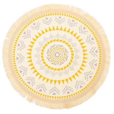 Bohemian tyylinen pöytämatto, kulutusta kestävä alusta, lämmönkestävä ruokailualusta, kodin lisävaruste (33X33cm, 1)