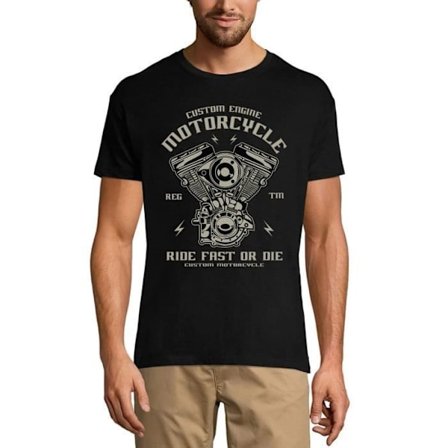 Custom Engine Motorcykel T-shirt för män - Ride Fast Or Die – Custom Engine Motorcycle - Ride Fast Or Die – Vintage T-shirt