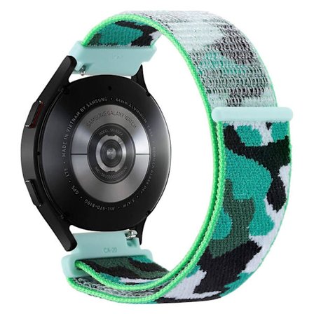 22mm kamouflage nylon justerbar handledsrem för Galaxy Watch 3 45mm/Huawei Watch GT3 Pro 46mm