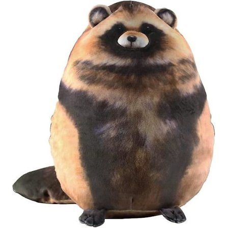 Vaskebjørn Plysj Pute, Søt Stoffdyr Myke Plysj, Kattunge Plysj Kastepute Dukke Stor Plysj Leke Gave Til Jenter Gutter Kjæreste