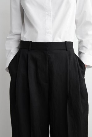 COS Women's Pantaloni Fluidi A Gamba Larga in Nero