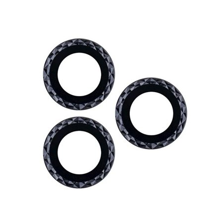 Kameran karkaistu suojus iPhone 16 - Svart/Rombille
