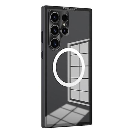 För Samsung Galaxy S22 Ultra 5g Magsafe Hd Fjäder Spänne Metall Mobiltelefonfodral