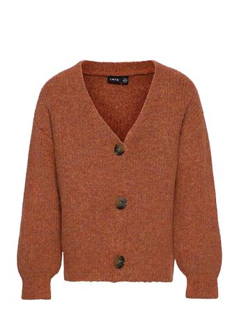 Nlfnadeen Ls Short Knit Cardigan Brown LMTD