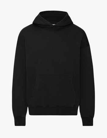 Organic Oversized Hood - Deep Black - M