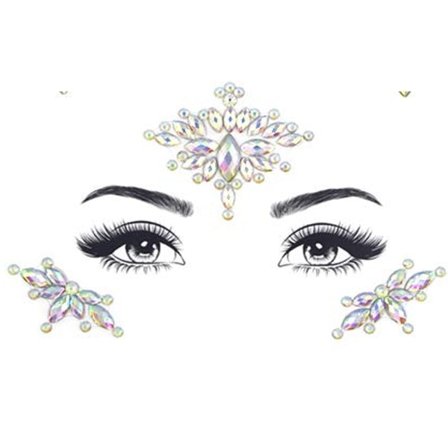 IC Ansigt Gems, 1 bit strass Ansigt Stickers, Selvklæbende ansigt style 5