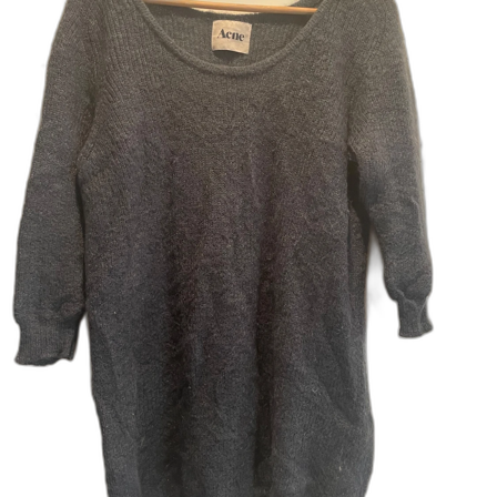 Mörkgrå stickad tröja från Acne