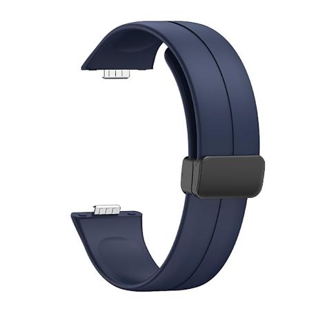 Silikonarmband med magnetiskt spänne för Huawei Watch Fit 3 Blue