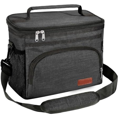 Isolerad Lunchväska med Justerbar Axelrem – Kylväska för Arbete, Kontor, Picknick, Vandring och Strand