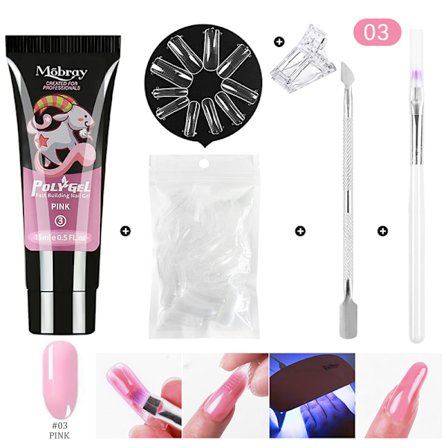 UV Nail Builder Nail Gel Polish Extension Acrylic Kit N12