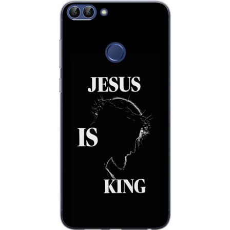 Kompatibelt Mobildeksel til Huawei P smart Fargerike kawaii-figurer stablet vertikalt på lilla bakgrunn med myke former og leken søt følelse