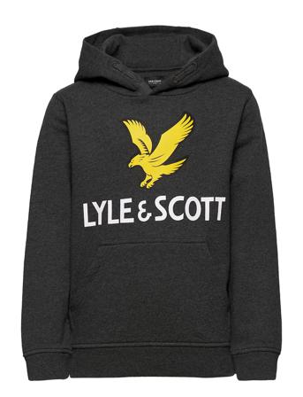Lyle Eagle Logo Lb Oth Hoodie Hoodie Trøje Grå Lyle & Scott Junior