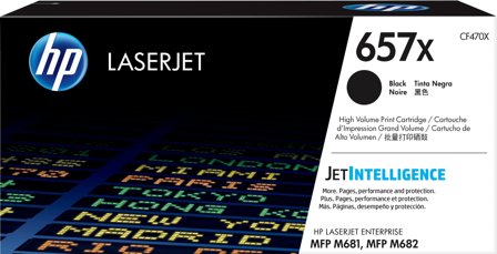 HP 657X svart original LaserJet-tonerkassett med hög kapacitet, 889894325495