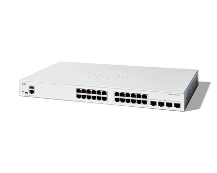 Cisco Catalyst 1200-24T-4X - switch - 24 porter - smart - rackmonterbar