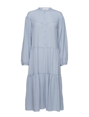 Rhonda Dress 11156 Knelang Kjole Blå Samsøe Samsøe