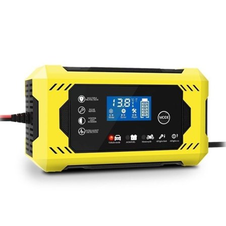 Stor skjerm bil batteri lader 6A 12V bil og motorsykkel batteri lading enhet bly-syre batteri