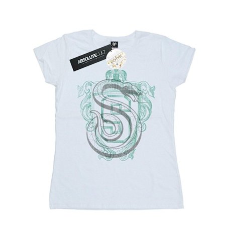 Harry Potter Dam/Kvinnor Slytherin Serpent Crest Bomull T-shirt