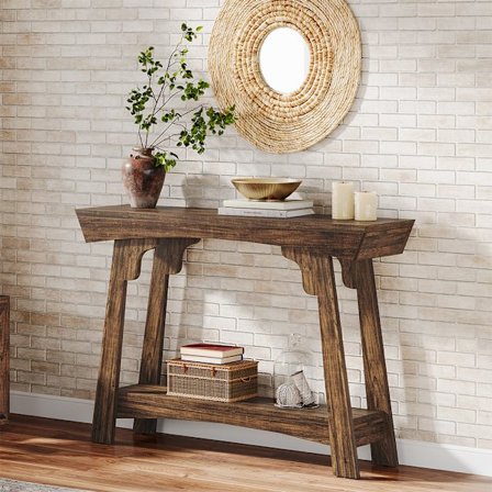 Konsolbord 105 × 30 × 85 cm med 1 hylde – Brun