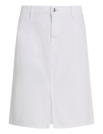 Tommy Hilfiger | Dnm Knee Straight Skirt Rw White | 40