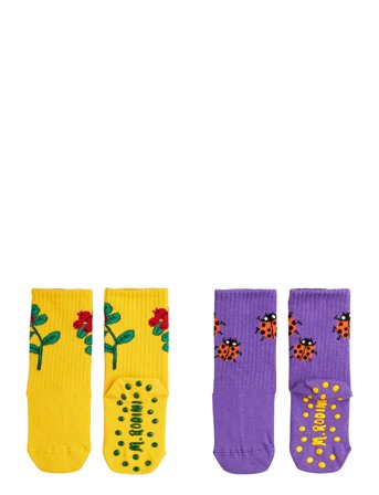 Lingonberries 2-Pack Anti-Slip Socks Patterned Mini Rodini