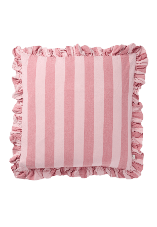 PORTOLINO LIVING Kuddfodral STRIPE FRILL 50x50 cm Rosa ONESIZE