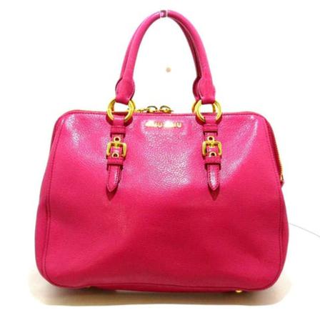 Miu Miu Pre-owned Leather Håndtaske Pink, Dame Vintage Tasker, Størrelse: ONE Size