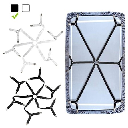 2 stk. 6 sider kraftige trekant lagenklemmer til seng, justerbare