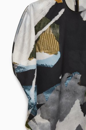 COS Femme Blouse Asymétrique Imprimée