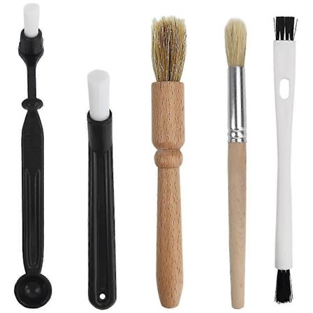 Kaffekværn Børste, 5 Stk Kaffemaskine Rengøringsbørste Nylon Espresso Børste Til Kaffemaskine Kaffe Rengøringsværktøj