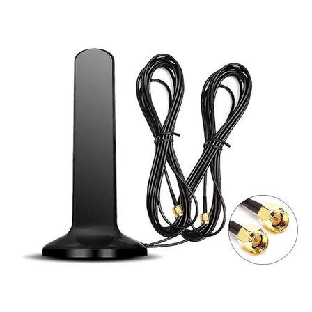 Gsm 4g 5g Antenne 600-6000mhz 12dbi Høj Forstærkning Omni Magnetisk Base Antenne Sma Han Ts9 Crc9 Kompatibel med Zte Cpe Huawei Wifi Router Modem-