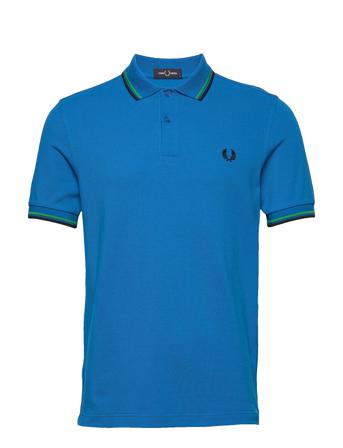 Twin Tipped Fp Shirt Polos Short-sleeved Sininen Fred Perry