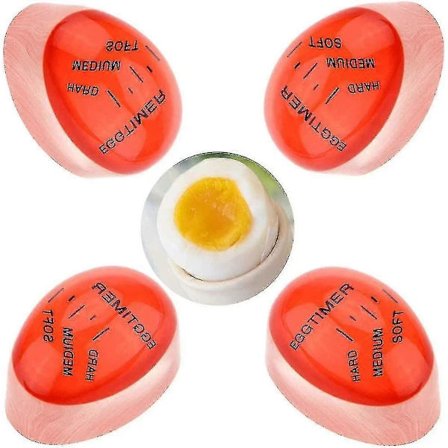 Egg Cooking Timer, 4 Pieces Color Changing Egg Timer (XIATIAN)[CO]