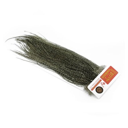 Whiting Bronze Midge Saddle Grizzly