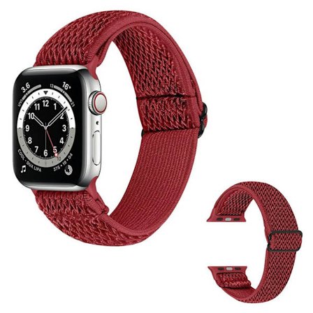 Apple Watch 40 mm klockarmband i nylondesign - Röd